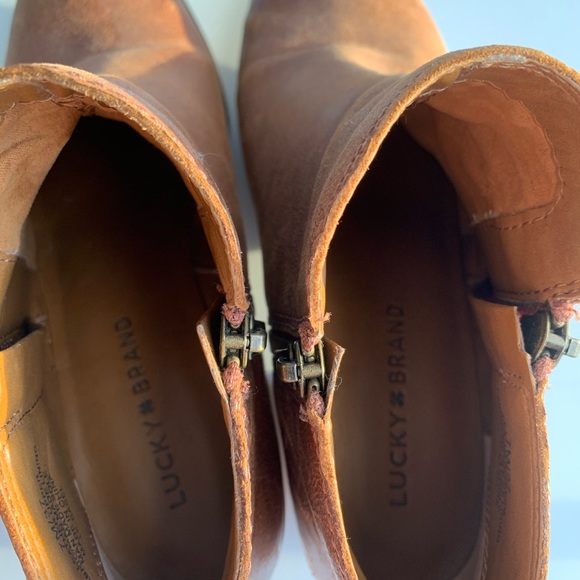 ✨Lucky Brand✨ Basel Bootie - Toffee (LIKE NEW!) - Picture 8 of 10